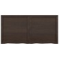 vidaXL Wandregal Dunkelgrau 120x60x6 cm Massivholz Eiche Behandelt vidaXL Wandregal Dunkelgrau 120x60x6 cm Massivholz Eiche Behandelt