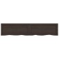 vidaXL Wandregal Dunkelgrau 140x30x6 cm Massivholz Eiche Behandelt vidaXL Wandregal Dunkelgrau 140x30x6 cm Massivholz Eiche Behandelt