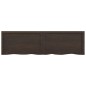 vidaXL Wandregal Dunkelgrau 140x40x6 cm Massivholz Eiche Behandelt vidaXL Wandregal Dunkelgrau 140x40x6 cm Massivholz Eiche Behandelt