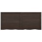 vidaXL Wandregal Dunkelbraun 140x60x(2-4)cm Massivholz Eiche Behandelt vidaXL Wandregal Dunkelbraun 140x60x(2-4)cm Massivholz Eiche Behandelt