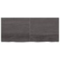 vidaXL Wandregal Dunkelgrau 140x60x6 cm Massivholz Eiche Behandelt vidaXL Wandregal Dunkelgrau 140x60x6 cm Massivholz Eiche Behandelt