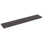 vidaXL Wandregal Dunkelgrau 160x30x4 cm Massivholz Eiche Behandelt vidaXL Wandregal Dunkelgrau 160x30x4 cm Massivholz Eiche Behandelt