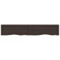 vidaXL Wandregal Dunkelgrau 160x30x6 cm Massivholz Eiche Behandelt vidaXL Wandregal Dunkelgrau 160x30x6 cm Massivholz Eiche Behandelt
