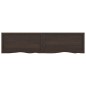 vidaXL Wandregal Dunkelbraun 160x40x(2-4)cm Massivholz Eiche Behandelt vidaXL Wandregal Dunkelbraun 160x40x(2-4)cm Massivholz Eiche Behandelt