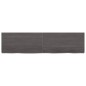 vidaXL Wandregal Dunkelgrau 160x40x6 cm Massivholz Eiche Behandelt vidaXL Wandregal Dunkelgrau 160x40x6 cm Massivholz Eiche Behandelt