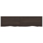 vidaXL Wandregal Dunkelgrau 160x40x6 cm Massivholz Eiche Behandelt vidaXL Wandregal Dunkelgrau 160x40x6 cm Massivholz Eiche Behandelt