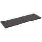 vidaXL Wandregal Dunkelbraun 160x50x(2-4)cm Massivholz Eiche Behandelt vidaXL Wandregal Dunkelbraun 160x50x(2-4)cm Massivholz Eiche Behandelt