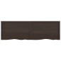 vidaXL Wandregal Dunkelbraun 160x50x(2-4)cm Massivholz Eiche Behandelt vidaXL Wandregal Dunkelbraun 160x50x(2-4)cm Massivholz Eiche Behandelt