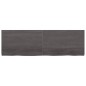 vidaXL Wandregal Dunkelbraun 160x50x(2-6)cm Massivholz Eiche Behandelt vidaXL Wandregal Dunkelbraun 160x50x(2-6)cm Massivholz Eiche Behandelt