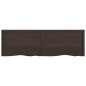 vidaXL Wandregal Dunkelbraun 160x50x(2-6)cm Massivholz Eiche Behandelt vidaXL Wandregal Dunkelbraun 160x50x(2-6)cm Massivholz Eiche Behandelt
