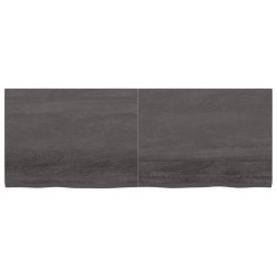 vidaXL Wandregal Dunkelgrau 160x60x4 cm Massivholz Eiche Behandelt