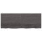 vidaXL Wandregal Dunkelgrau 160x60x4 cm Massivholz Eiche Behandelt vidaXL Wandregal Dunkelgrau 160x60x4 cm Massivholz Eiche Behandelt