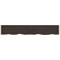 vidaXL Wandregal Dunkelgrau 180x30x4 cm Massivholz Eiche Behandelt vidaXL Wandregal Dunkelgrau 180x30x4 cm Massivholz Eiche Behandelt