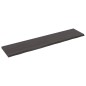 vidaXL Wandregal Dunkelgrau 180x40x4 cm Massivholz Eiche Behandelt vidaXL Wandregal Dunkelgrau 180x40x4 cm Massivholz Eiche Behandelt