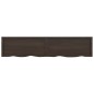 vidaXL Wandregal Dunkelgrau 180x40x4 cm Massivholz Eiche Behandelt vidaXL Wandregal Dunkelgrau 180x40x4 cm Massivholz Eiche Behandelt