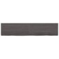 vidaXL Wandregal Dunkelbraun 180x40x(2-6)cm Massivholz Eiche Behandelt vidaXL Wandregal Dunkelbraun 180x40x(2-6)cm Massivholz Eiche Behandelt