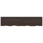 vidaXL Wandregal Dunkelbraun 180x40x(2-6)cm Massivholz Eiche Behandelt vidaXL Wandregal Dunkelbraun 180x40x(2-6)cm Massivholz Eiche Behandelt