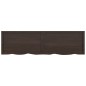 vidaXL Wandregal Dunkelgrau 180x50x6 cm Massivholz Eiche Behandelt vidaXL Wandregal Dunkelgrau 180x50x6 cm Massivholz Eiche Behandelt