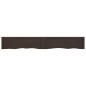 vidaXL Wandregal Dunkelgrau 200x30x6 cm Massivholz Eiche Behandelt vidaXL Wandregal Dunkelgrau 200x30x6 cm Massivholz Eiche Behandelt