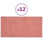 Wandpaneele 12 Stk. Rosa 30x15 cm Samt 0,54 m² Wandpaneele 12 Stk. Rosa 30x15 cm Samt 0,54 m²