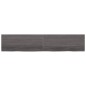 vidaXL Wandregal Dunkelbraun 200x40x(2-4)cm Massivholz Eiche Behandelt vidaXL Wandregal Dunkelbraun 200x40x(2-4)cm Massivholz Eiche Behandelt