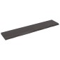 vidaXL Wandregal Dunkelbraun 200x40x(2-6)cm Massivholz Eiche Behandelt vidaXL Wandregal Dunkelbraun 200x40x(2-6)cm Massivholz Eiche Behandelt