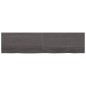 vidaXL Wandregal Dunkelbraun 200x50x(2-4)cm Massivholz Eiche Behandelt vidaXL Wandregal Dunkelbraun 200x50x(2-4)cm Massivholz Eiche Behandelt