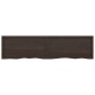 vidaXL Wandregal Dunkelgrau 200x50x6 cm Massivholz Eiche Behandelt vidaXL Wandregal Dunkelgrau 200x50x6 cm Massivholz Eiche Behandelt