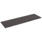 vidaXL Wandregal Dunkelgrau 200x60x4 cm Massivholz Eiche Behandelt vidaXL Wandregal Dunkelgrau 200x60x4 cm Massivholz Eiche Behandelt