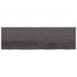 vidaXL Wandregal Dunkelgrau 200x60x4 cm Massivholz Eiche Behandelt vidaXL Wandregal Dunkelgrau 200x60x4 cm Massivholz Eiche Behandelt