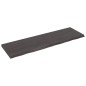vidaXL Wandregal Dunkelbraun 200x60x(2-6)cm Massivholz Eiche Behandelt vidaXL Wandregal Dunkelbraun 200x60x(2-6)cm Massivholz Eiche Behandelt