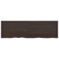 vidaXL Wandregal Dunkelbraun 200x60x(2-6)cm Massivholz Eiche Behandelt vidaXL Wandregal Dunkelbraun 200x60x(2-6)cm Massivholz Eiche Behandelt