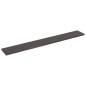 vidaXL Wandregal Dunkelgrau 220x30x4 cm Massivholz Eiche Behandelt vidaXL Wandregal Dunkelgrau 220x30x4 cm Massivholz Eiche Behandelt