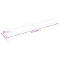 vidaXL Wandregal Dunkelbraun 220x30x(2-6)cm Massivholz Eiche Behandelt vidaXL Wandregal Dunkelbraun 220x30x(2-6)cm Massivholz Eiche Behandelt