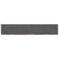 vidaXL Wandregal Dunkelgrau 220x40x4 cm Massivholz Eiche Behandelt vidaXL Wandregal Dunkelgrau 220x40x4 cm Massivholz Eiche Behandelt