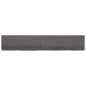 vidaXL Wandregal Dunkelbraun 220x40x(2-6)cm Massivholz Eiche Behandelt vidaXL Wandregal Dunkelbraun 220x40x(2-6)cm Massivholz Eiche Behandelt