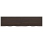 vidaXL Wandregal Dunkelgrau 220x50x4 cm Massivholz Eiche Behandelt vidaXL Wandregal Dunkelgrau 220x50x4 cm Massivholz Eiche Behandelt