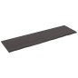 vidaXL Wandregal Dunkelbraun 220x60x(2-4)cm Massivholz Eiche Behandelt vidaXL Wandregal Dunkelbraun 220x60x(2-4)cm Massivholz Eiche Behandelt