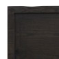 vidaXL Wandregal Dunkelbraun 220x60x(2-4)cm Massivholz Eiche Behandelt vidaXL Wandregal Dunkelbraun 220x60x(2-4)cm Massivholz Eiche Behandelt