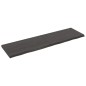 vidaXL Wandregal Dunkelgrau 220x60x6 cm Massivholz Eiche Behandelt vidaXL Wandregal Dunkelgrau 220x60x6 cm Massivholz Eiche Behandelt