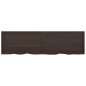 vidaXL Wandregal Dunkelgrau 220x60x6 cm Massivholz Eiche Behandelt vidaXL Wandregal Dunkelgrau 220x60x6 cm Massivholz Eiche Behandelt