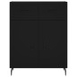 Highboard Schwarz 69,5x34x180 cm Holzwerkstoff Highboard Schwarz 69,5x34x180 cm Holzwerkstoff