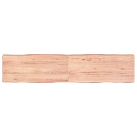 vidaXL Tischplatte 180x40x(2-6) cm Massivholz Behandelt Baumkante