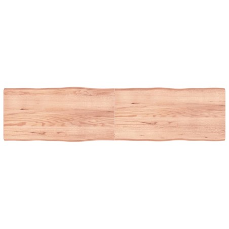 vidaXL Tischplatte 200x50x(2-6) cm Massivholz Behandelt Baumkante
