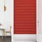 Wandpaneele 12 Stk. Weinrot 60x15 cm Kunstleder 1,08 m² Wandpaneele 12 Stk. Weinrot 60x15 cm Kunstleder 1,08 m²