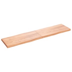 vidaXL Tischplatte 200x50x(2-6) cm Massivholz Behandelt Baumkante