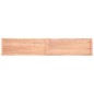 vidaXL Tischplatte Hellbraun 220x40x4cm Eichenholz Behandelt Baumkante vidaXL Tischplatte Hellbraun 220x40x4cm Eichenholz Behandelt Baumkante