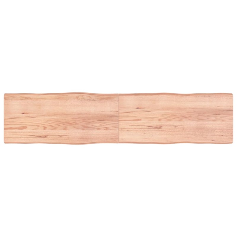 vidaXL Tischplatte 220x50x(2-4) cm Massivholz Behandelt Baumkante vidaXL Tischplatte 220x50x(2-4) cm Massivholz Behandelt Baumkante