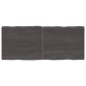 vidaXL Tischplatte Dunkelgrau 120x50x4 cm Eichenholz mit Baumkante vidaXL Tischplatte Dunkelgrau 120x50x4 cm Eichenholz mit Baumkante