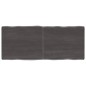 vidaXL Tischplatte Dunkelgrau 120x50x6 cm Eichenholz mit Baumkante vidaXL Tischplatte Dunkelgrau 120x50x6 cm Eichenholz mit Baumkante